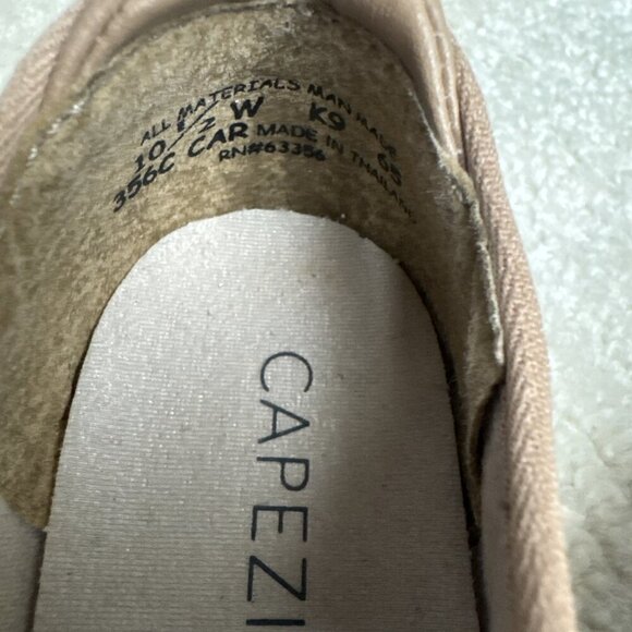 Capezio Tele-Tone Youth Girl Size 10.5 W Tap Shoes Beige Man Made Materials - Picture 9 of 9